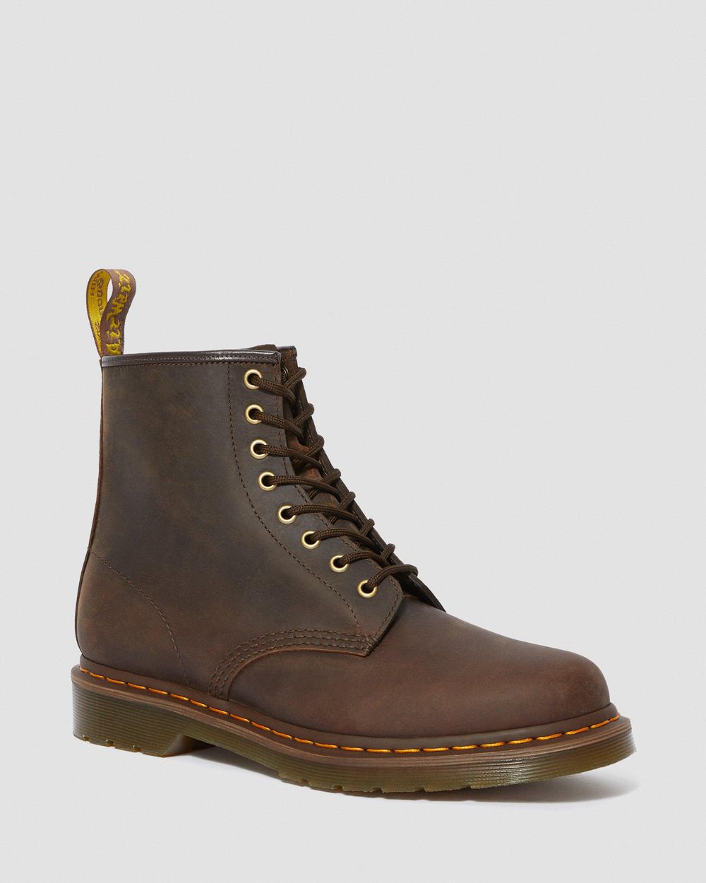 Dr Martens 1460 Gaucho Crazy Horse Kožené Šnurovacie Topánky Damske ( Tmavo Hnede ) SK 281-XAMSJF